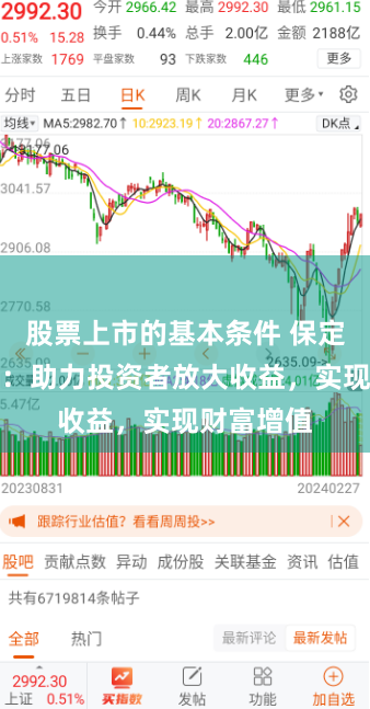 股票上市的基本条件 保定股票配资：助力投资者放大收益，实现财富增值